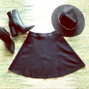 Black top shop skirt